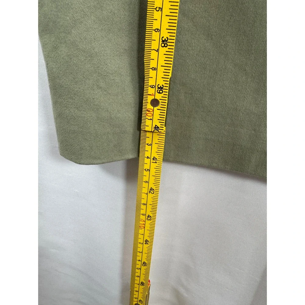 Antonio Melani Sheath Dress sz 6 Olive Green Tie Front money classic